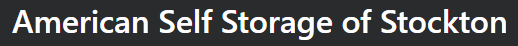 American Self Storage and RV/Boat Parking of Stockton and U-Haul